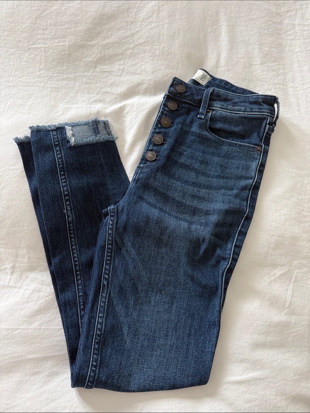A&F High-Rise Button-Fly Jeans